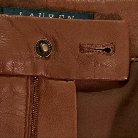 Lauren Ralph Lauren Leather Pencil Skirt 16 - Picture 8 of 10
